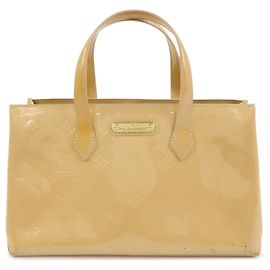 Louis Vuitton Wilshire Monogram Vernis PM Beige
