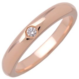 Tiffany & Co. Elsa Peretti 1 Diamant Stacking Ring 18K Roségold mit Diamant Golden