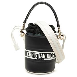 Christian Dior Dior Vibe Micro Bucket Mini Shoulder Bag Blanc Bleu Marine