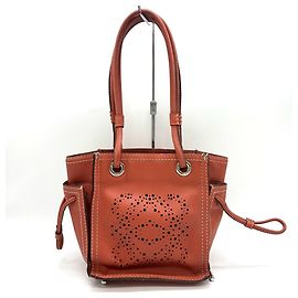 Saco Tote Loewe Perforated Anagram Laranja