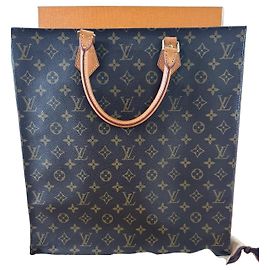Louis Vuitton Monogram Sac Plat Marrone