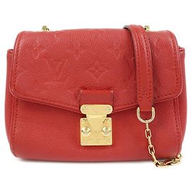Louis Vuitton Saint Germain Monogram Empreinte Leather BB Rot