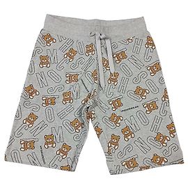 Moschino Underwear Baumwollshorts mit Teddy Bear-Print Grau