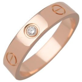 Cartier Love Ehering 1 Diamant 18K Roségold mit Diamant Golden