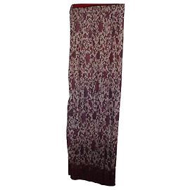 inconnue Saia Maxi Plissada com Estampado Floral em Algodão Multicor
