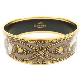 Hermès Bracciale Hermes Bangle Printed Enamel Wide Multicolore