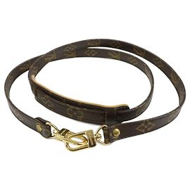 Louis Vuitton Shoulder Strap Monogram Canvas 16mm Brown