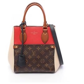 Louis Vuitton Fold Tote PM Monogram Cerise Crème Noir Marrone Multicolore