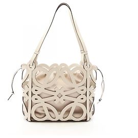 Sac cabas Loewe Anagram Cutout Blanc