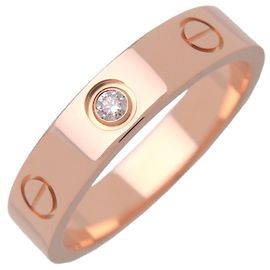 Cartier Love Ehering 1 Diamant 18K Roségold mit Diamant Golden