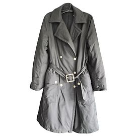 Trench Coat Gucci Preto em Nylon Preto