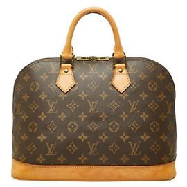Louis Vuitton Monogram Alma PM Handbag Brown