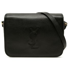 Autre Marque Borsa a spalla in pelle nera Saint Laurent Nero