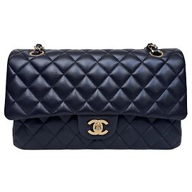 Sac Chanel Classic Double Flap Medium Agneau Noir Autre