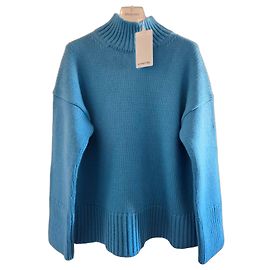 Vince Blauer Rollkragenpullover Blau Hellblau