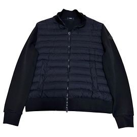Giacca Herno Hybrid Jersey di Cotone e Piumino - Nero/Navy Nero Blu navy