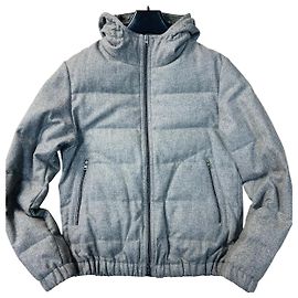 Herno Loro Piana System Giacca in lana e piuma grigio melange Grigio