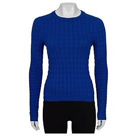Chanel Blue Cashmere Blend Figuriertem Pullover Gr. 34/XS gebraucht Andere