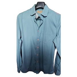 Camisa Gucci Uniform em popeline de algodão azul turquesa — Tamanho S / 15+ Azul claro