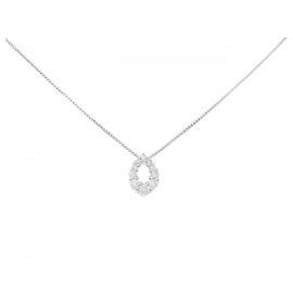 Autre Marque Collar de diamantes Pt900/Pt850 Plata