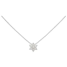 Autre Marque Collier en or blanc Au750 et diamants Argenté