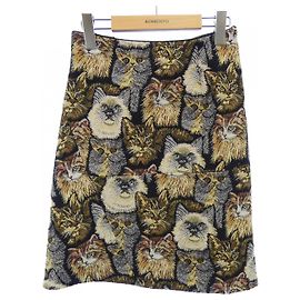 Stella Mc Cartney Falda Stella McCartney Castaño Negro Beige Amarillo