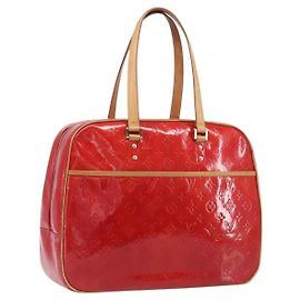 LOUIS VUITTON Monogram Vernis Sutton Handtasche Red M91080 LV Andere