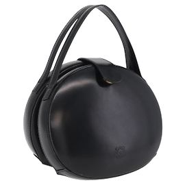 LOEWE Handtasche Leder Schwarz Gold Andere