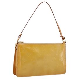 LOUIS VUITTON Monogram Vernis Lexington Pouch Beige M91010 LV Other