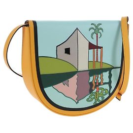 LOEWE Ken Price Collaboration Shoulder Bag Leather Yellow Silver Altro