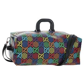GUCCI GG Psychedelic Boston Bag PVC 2way Multicolor Silver 602619 Autre
