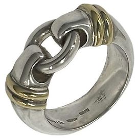 Autre Marque Anillo de combinación de círculo vintage Tiffany Plata Dorado