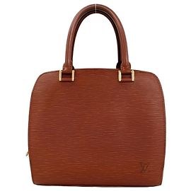 Louis Vuitton Vintage Pont Neuf Epi Leather Handbag Brown