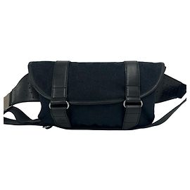 Gucci GG Canvas Leather Shoulder Bag Black
