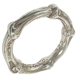 Autre Marque Tiffany & Co. Vintage Bamboo Band Ring Silber
