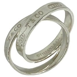 Autre Marque Anello Tiffany Vintage Interlocking Circle Argento