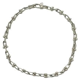 Autre Marque Tiffany Vintage Hardware Microlink Armband Silber