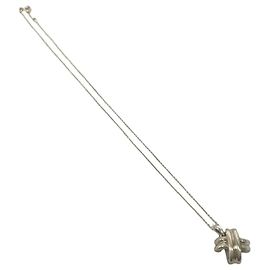 Autre Marque Tiffany Vintage Signature Necklace Silvery