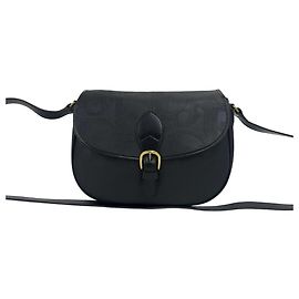 Bolsa de Ombro Christian Dior Vintage Logo Pattern Preto