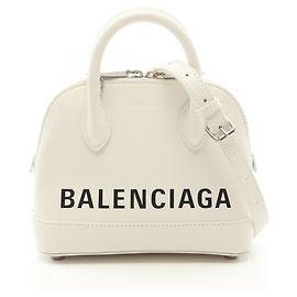 Balenciaga Ville Top Handle XXS 2-Way Handbag White