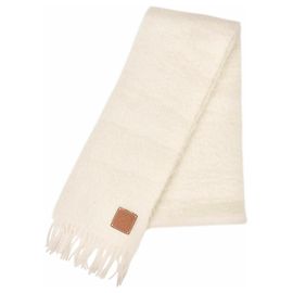 Cachecol Anagram em lã mohair Loewe Cru