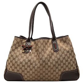 Gucci Beige GG Canvas Princy Tote Beige