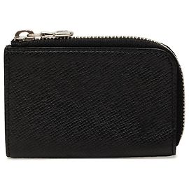 Louis Vuitton Black Taiga Coin Pouch Black