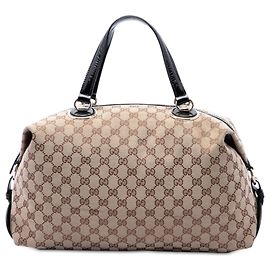 Gucci Beige GG Canvas Tote Beige