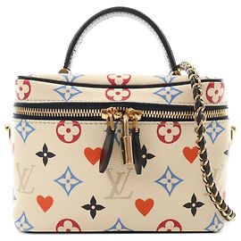 Louis Vuitton White Monogram Game On Vanity Case PM Branco