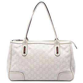 Gucci White Guccissima Princy Tote White