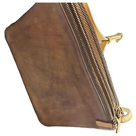 Céline Celine Triomphe Pochette Lederhandtasche in braun Braun