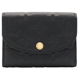 Porta-moedas Louis Vuitton Monogram Empreinte Preto