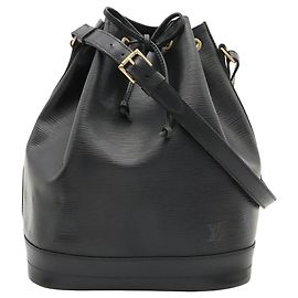 Sac à épaule Louis Vuitton Epi Noe Noir