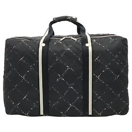 Borsa Boston Chanel Old Travel Line Nero Rosso